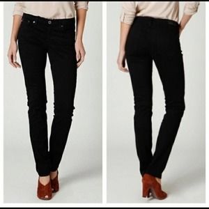 AG The Stevie Slim Straight Black Jeans